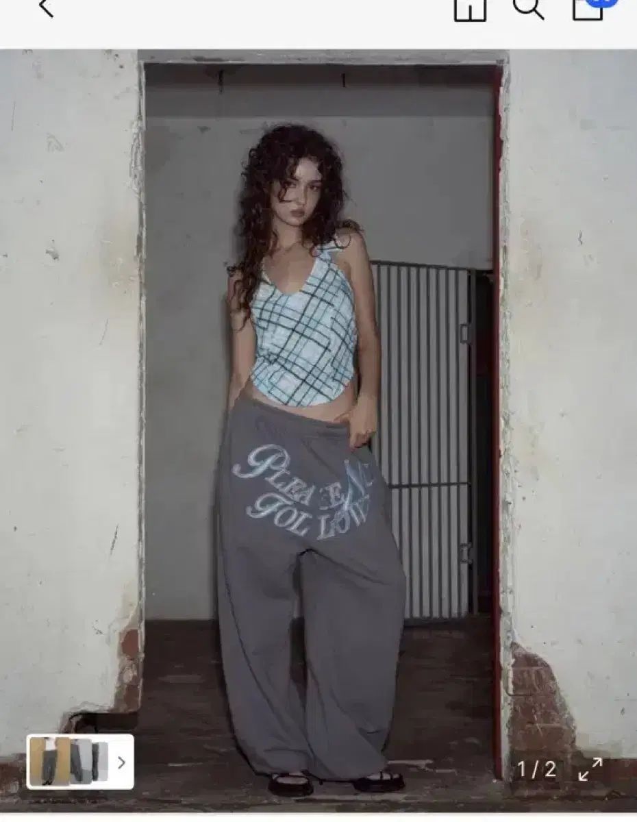 Pleasenofollow(プリーズノーフォロー) Mami Wide Sweat Jogger パンツ 