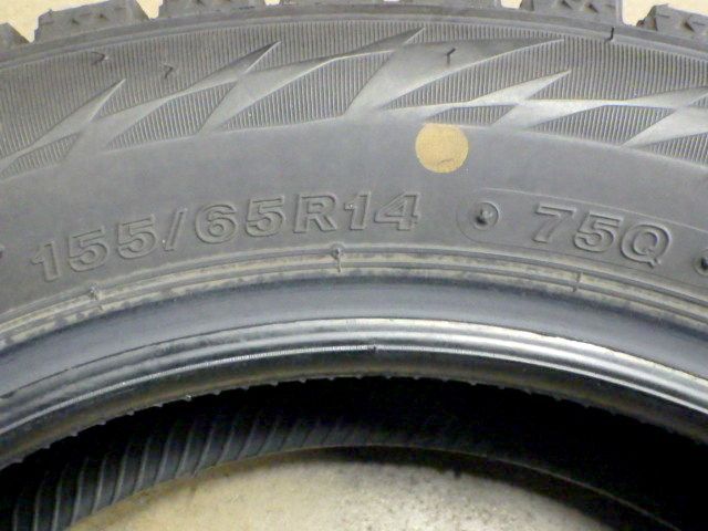 【品質保証書】 SP815 F◆ ● 製造 約8部山●BS BLIZZAK VRX2●155 65R14●4本 正規品激安大集合！