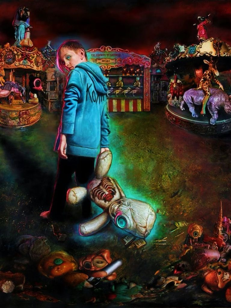 ◇KORN◇ XXL バンドT ｢The Serenity of Suffering｣ 褪せ黒