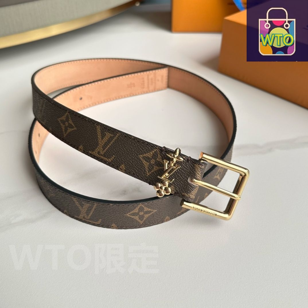 LOUIS VUITTON レディース　ベルト　正規品 LOUIS VUITTON ルイ・ヴィトン ベルト モノグラム レディース