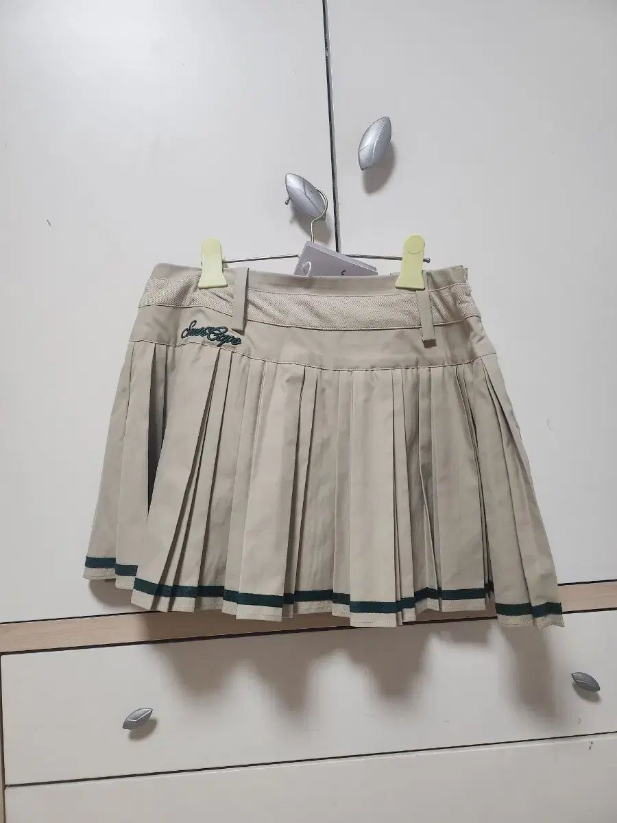 SOUTH CAPE GOLF ベージュ プリーツ スカート