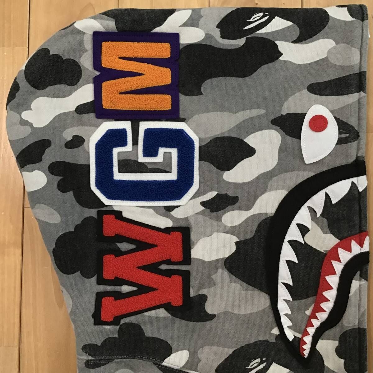 ☆NFS限定☆ BAPE camo シャーク パーカー Lサイズ shark full zip