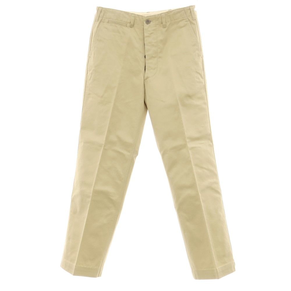 【中古】ステュディオダルチザン STUDIO D’ARTISAN ツイル コットン チノパンツ ベージュ【サイズ33】【メンズ】