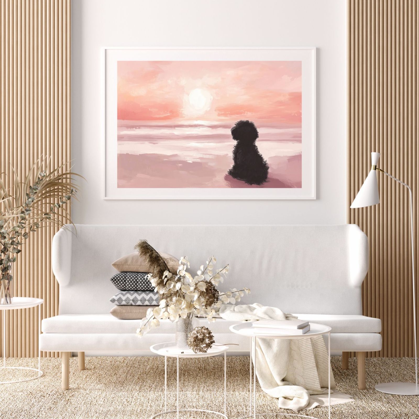 アートポスター 犬の絵