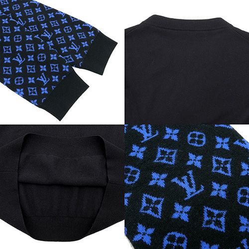 ルイヴィトンモノグラムミックスカシミアクルーネックニット