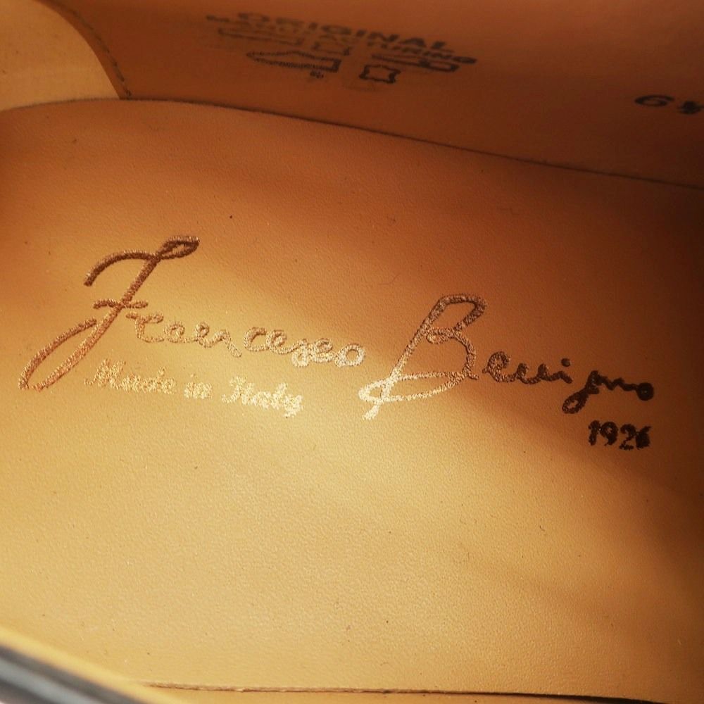 フランチェスコ ベニーニョ BENIGNO ホールカット ドレスシューズ パープル サイズ6 1 2 メンズ