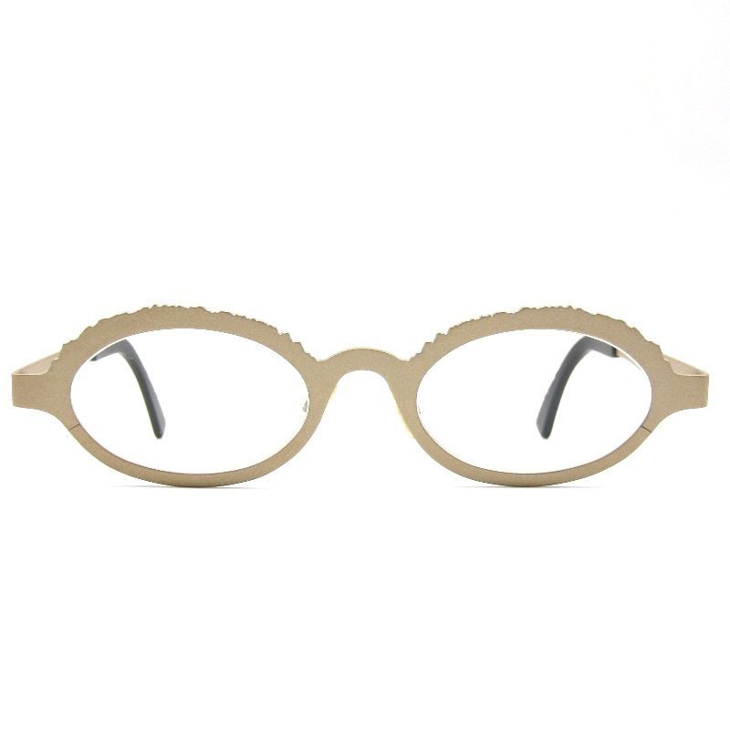 未使用 theo テオ メガネフレーム Ludi Yan ベルギー製 オーバル