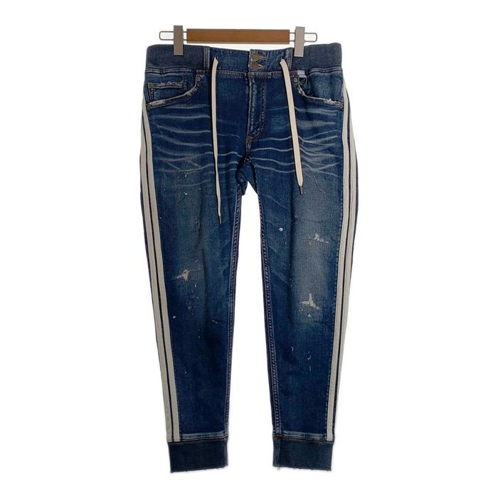 mnml スリムフィットダメージジーンズusドリップukドリップ ダメージ