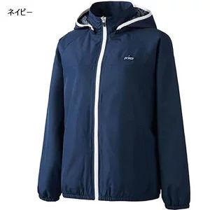 Mサイズのみ prince プリンス 撥水 UVケア 長袖 ウインド パーカー レディース ウィメンズ テニス 蓄熱 ウインド ジャケット ネイビー WF1651-127-M