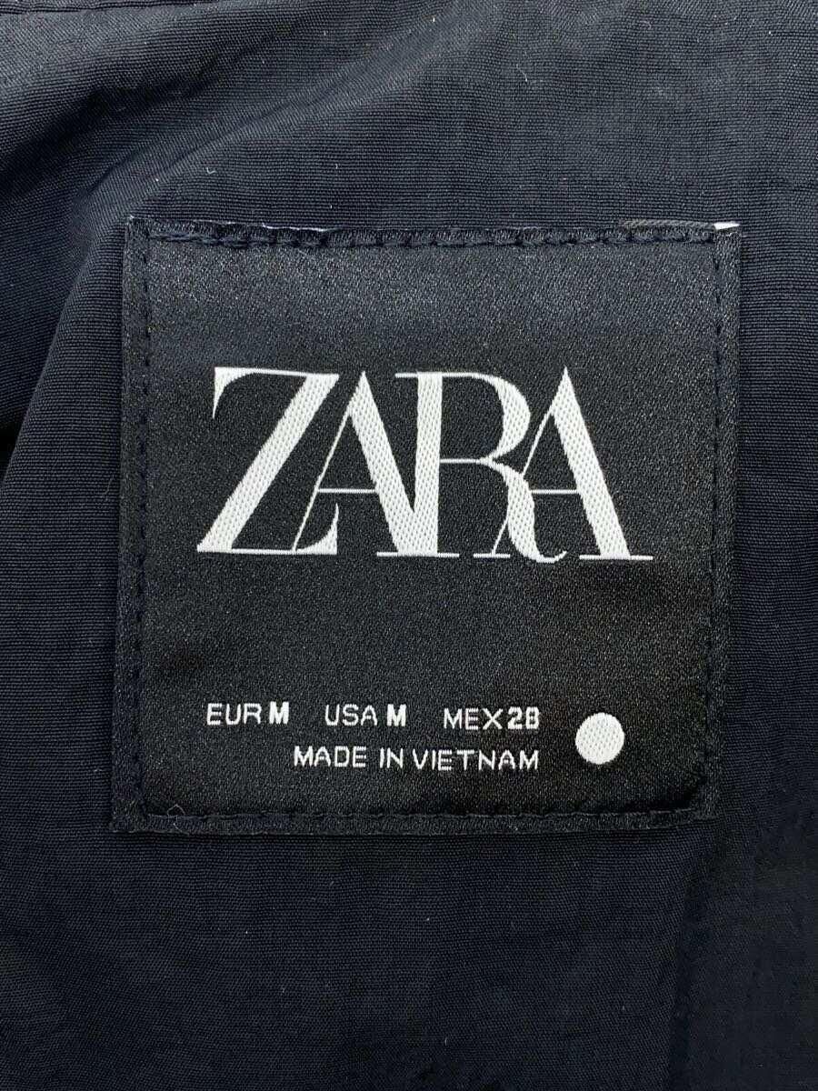 ZARA ベストレイヤードジャケット ナイロンジャケット M ブラック 0518 261 800