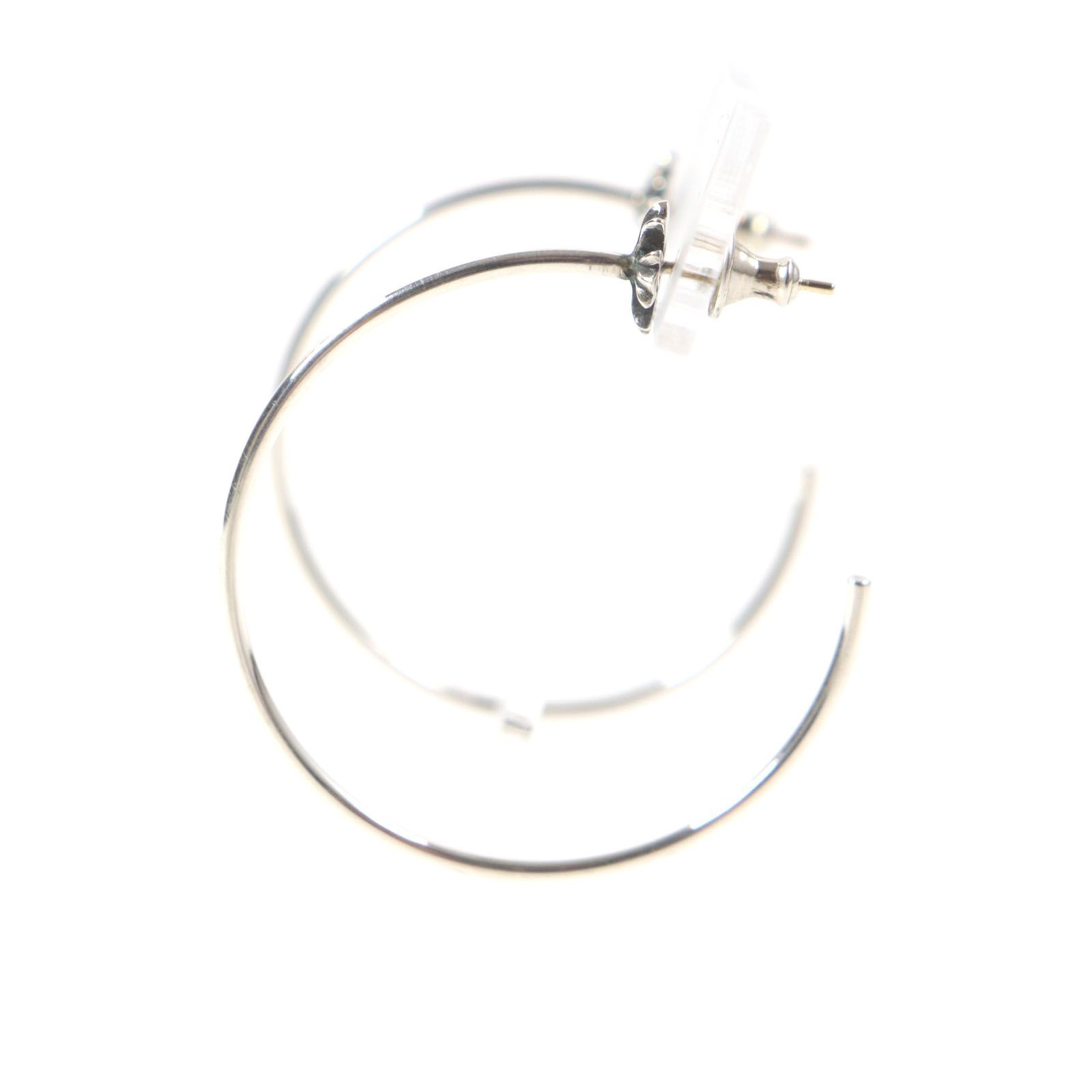 クロムハーツ CH プレーンフープ シングルピアス／シルバー クロム
