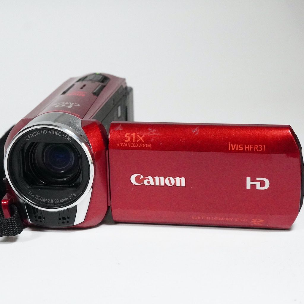Canon キヤノン iVIS HF R31 レッド 動作OK 返金保証 /2098