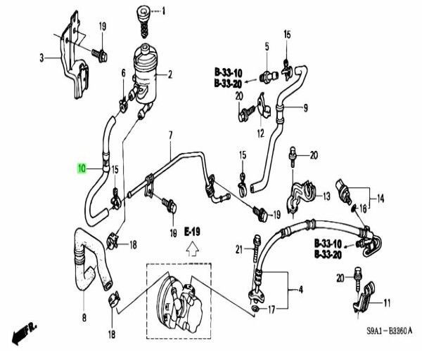 ホンダ 純正 CR-V オイルタンクホース HONDA CR-V Hose Oil Tank 未使用 Genuine メーカー純正品 JDM OEM