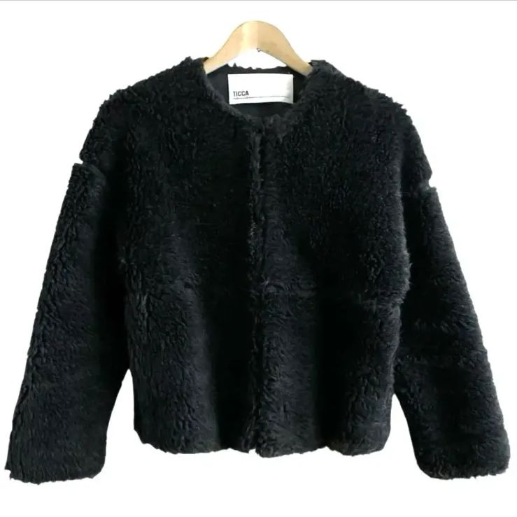 TICCA ティッカ ウール ファー ショート コート F - メルカリ