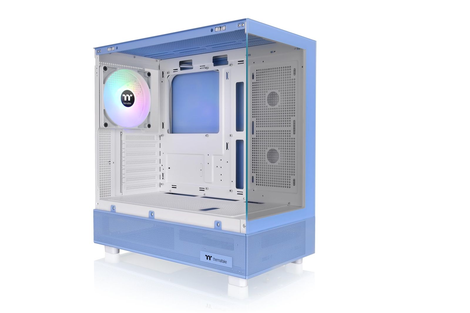 ミドルタワー ピラーレス 1基搭載 ATX ARGBファン 140mm PCケース Blue Hydrangea ARGB CA-1Y7-00MFWN-00 TG 270 CS8992 View Thermaltake