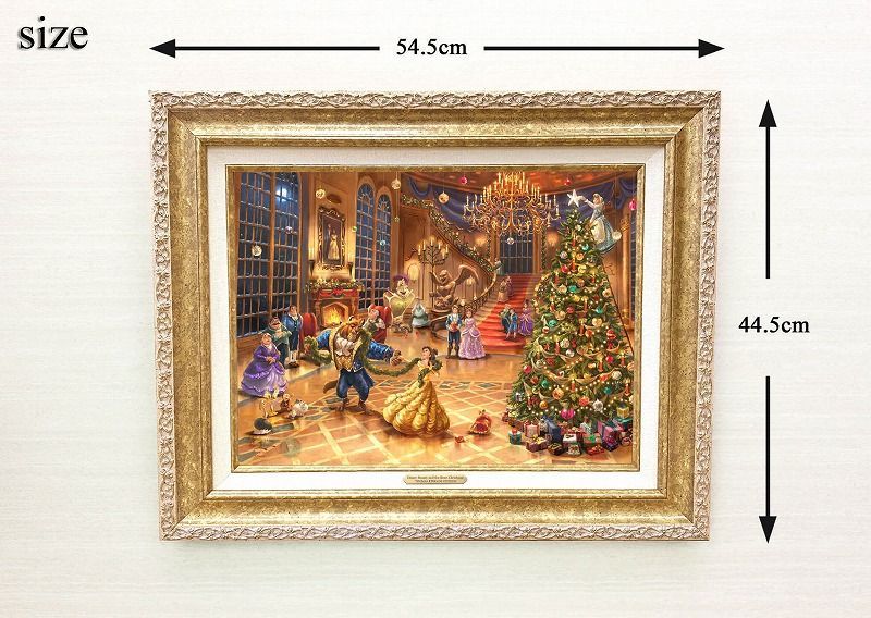 Disney - 値下げ！美女と野獣　クリスマス限定アート　トーマスキンケード作　新品 Disney - 値下げ！美女と野獣 クリスマス限定アート トーマス