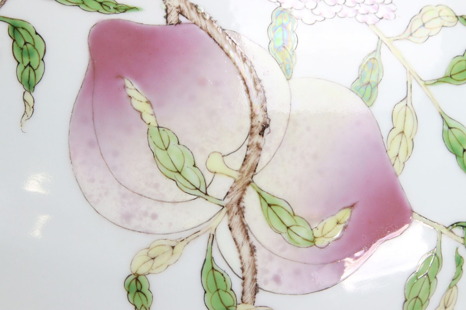 大清乾隆年製 粉彩桃絵天球瓶 特大61cm 唐物 骨董 古美術 楾 A405NHYA