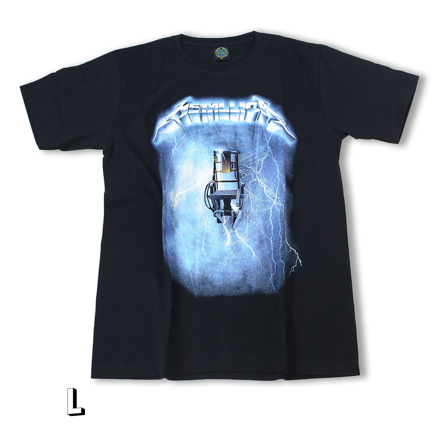 Lサイズ METALLICA バンドTシャツ《Rocky Rood》黒 メタリカ 両面 