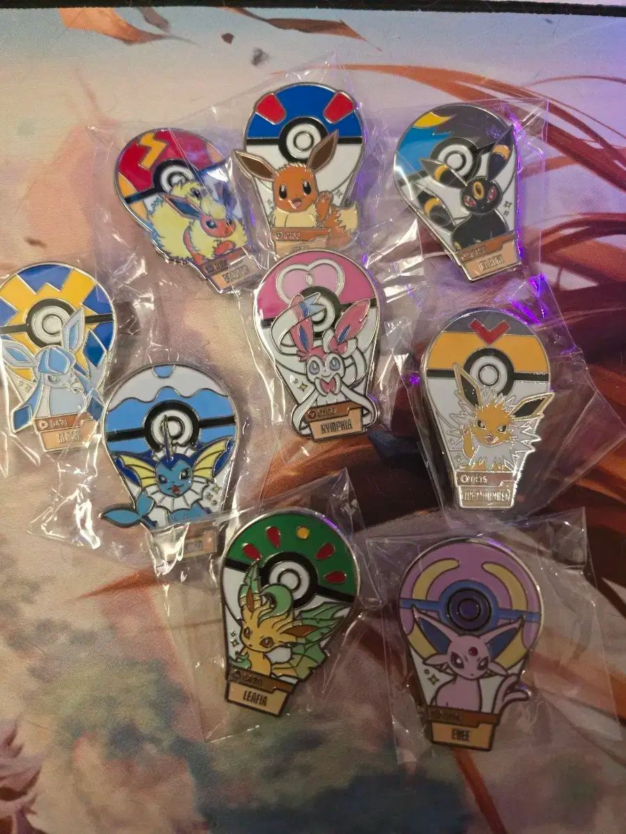 ロッテワールド イーブイ 9種 バッジ セット まとめ
