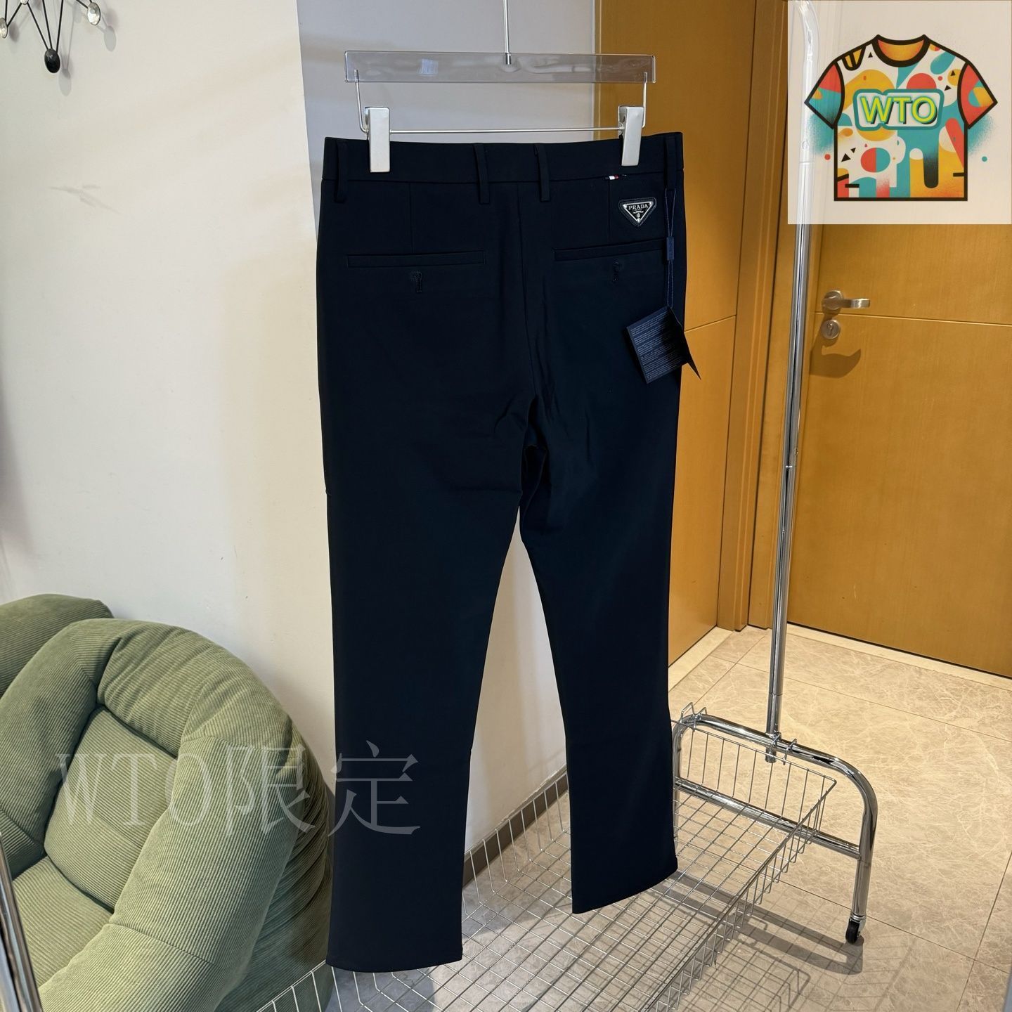 PRADA スラックス PRADA - プラダ 美品 ウール×シルク スラックス ボトムス メンズ