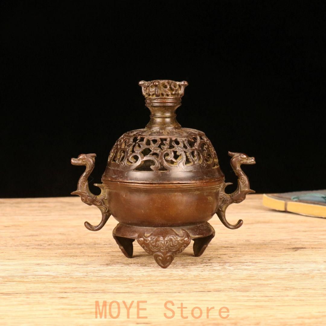 蝸牛燻香炉 檀香炉 室内盤香炉 茶道具 香道具 工芸品 美術品