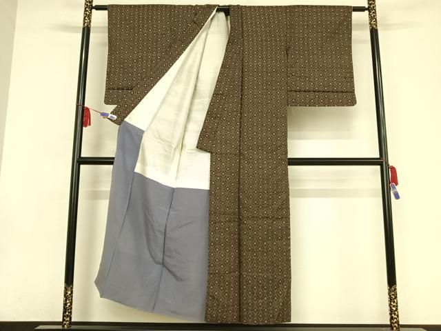 平和屋着物○本場大島紬 アンティーク大島 正絹 逸品 AAAW4213np