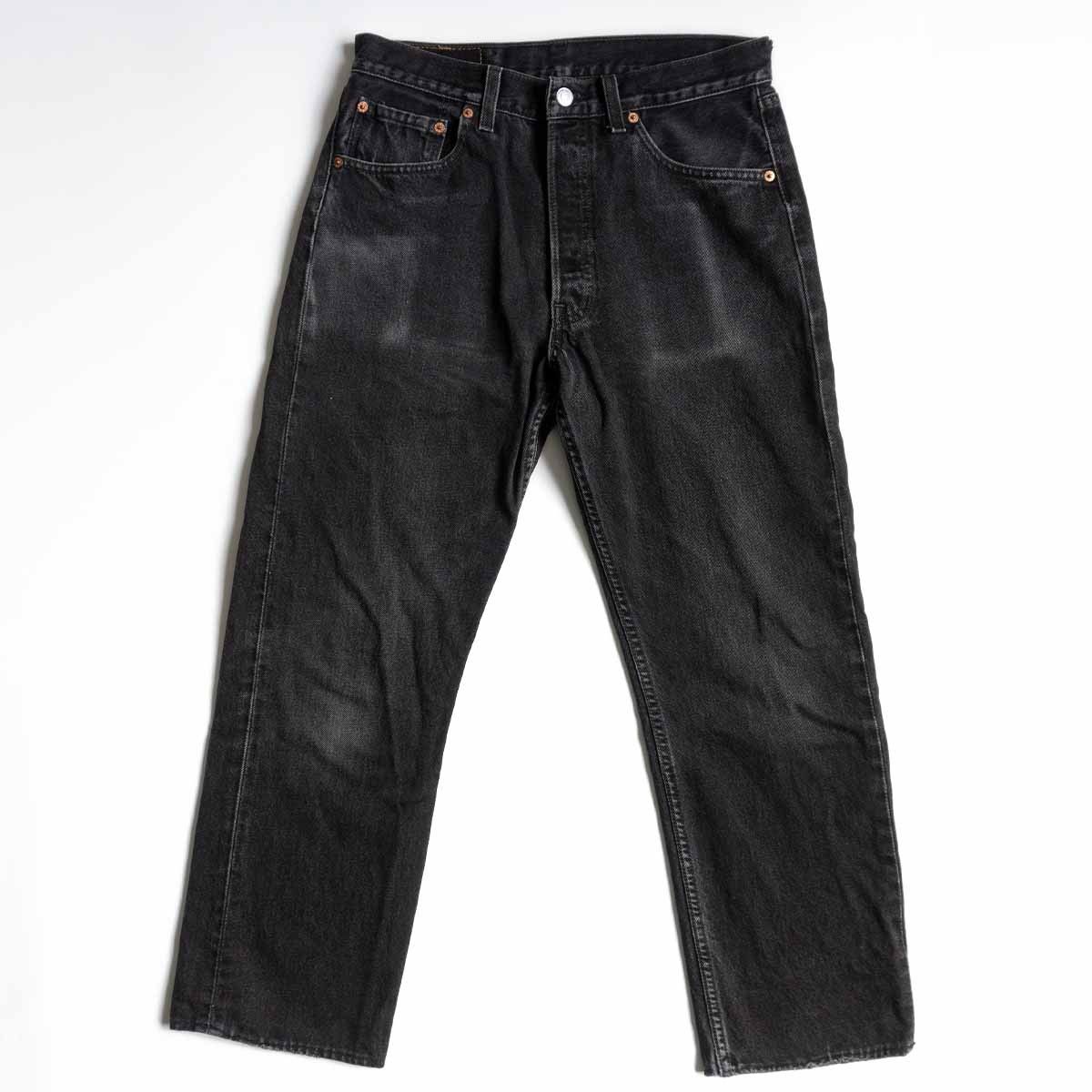 h*y様 ゴールデンサイズ リーバイス 501 ブラック USA製 34×30 ゴールデンサイズ】 LEVI'S 【90s 501 ブラックデニムパンツ