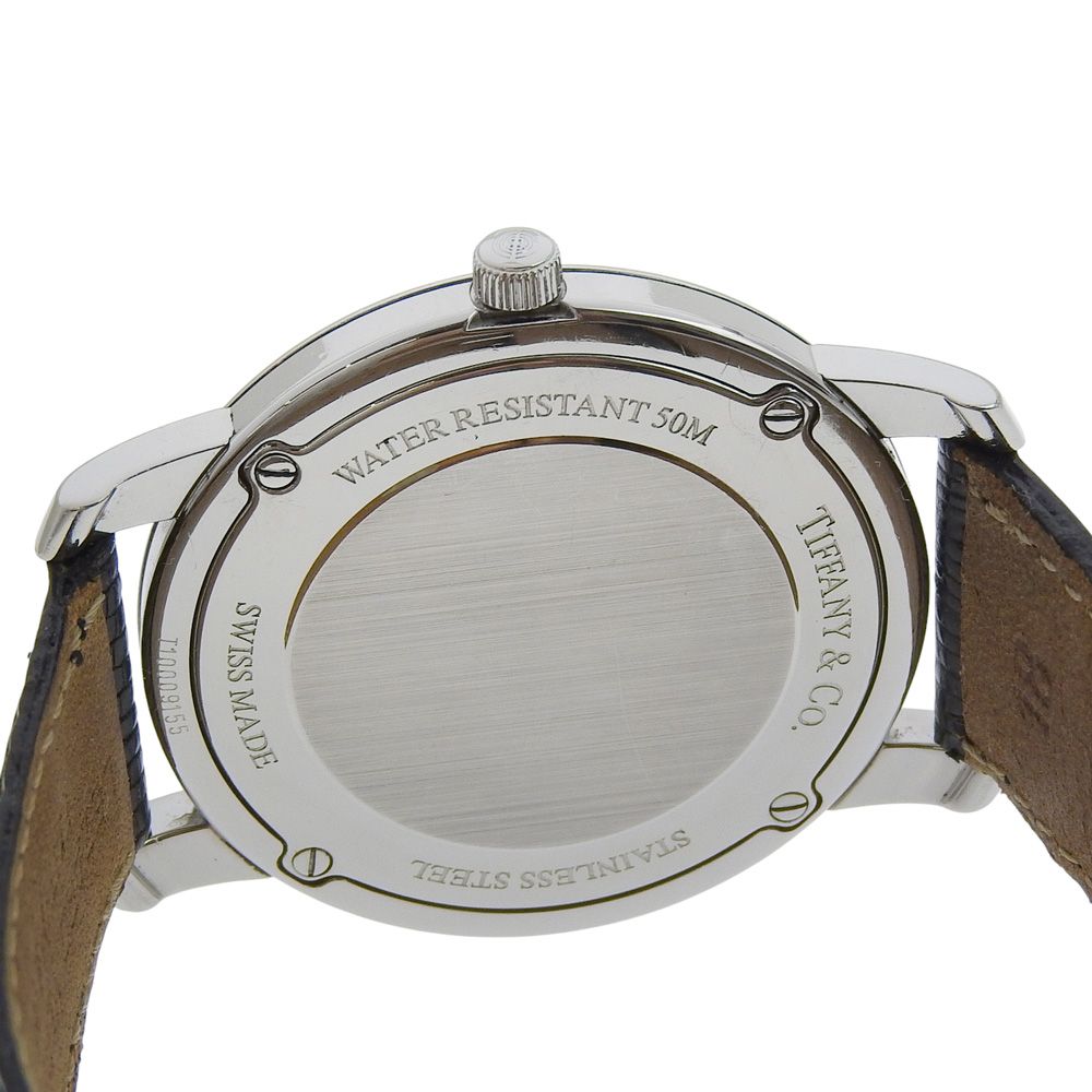 TIFFANY&Co.】ティファニー マークラウンド ステンレススチール  