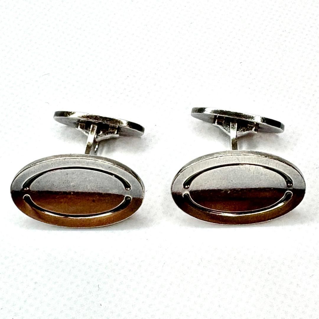 ジョージジェンセン GEORG JENSEN 楕円形カフリンクス 925シルバー