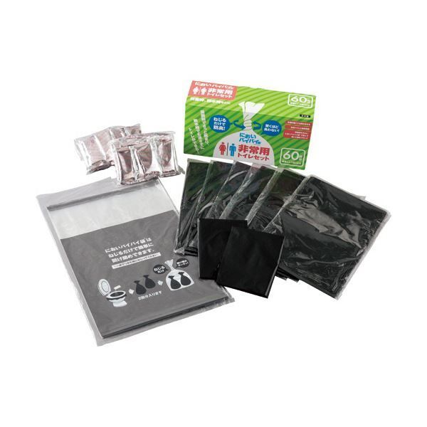 ワンステップ においバイバイ袋非常用トイレセット 60回分 SK6772 1セット