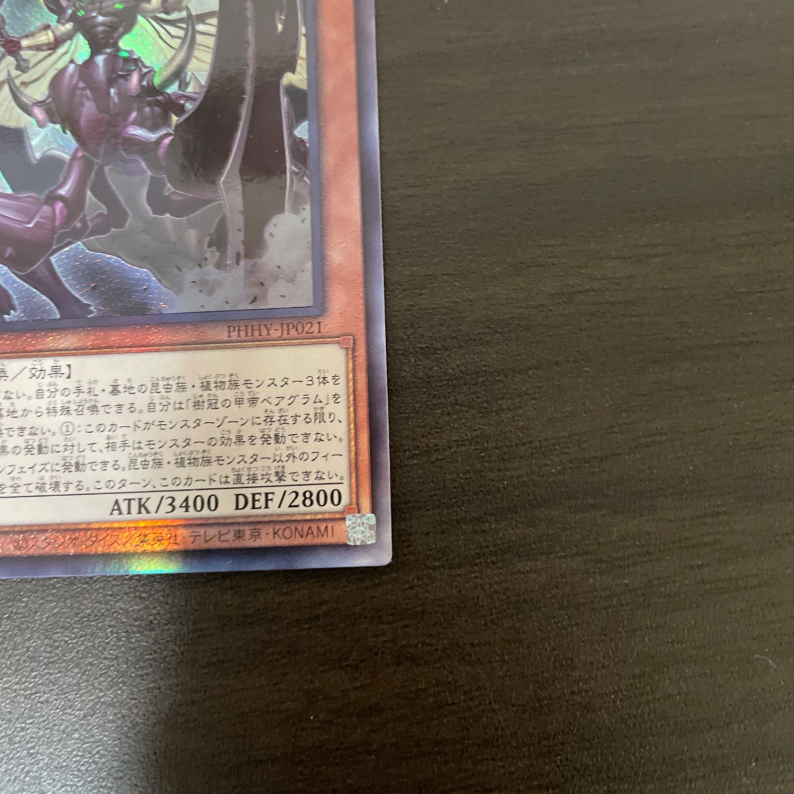 遊戯王　樹冠の甲帝ベアグラム プリシク　PSA10 愛用 遊戯王 樹冠の甲帝ベアグラム【プリズマティック