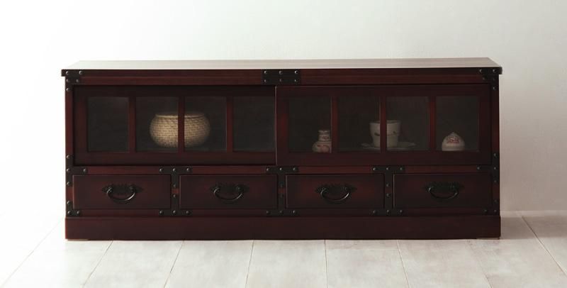 ♪民芸家具調 ローボード テレビボード 幅100cm テレビ台 TVボード