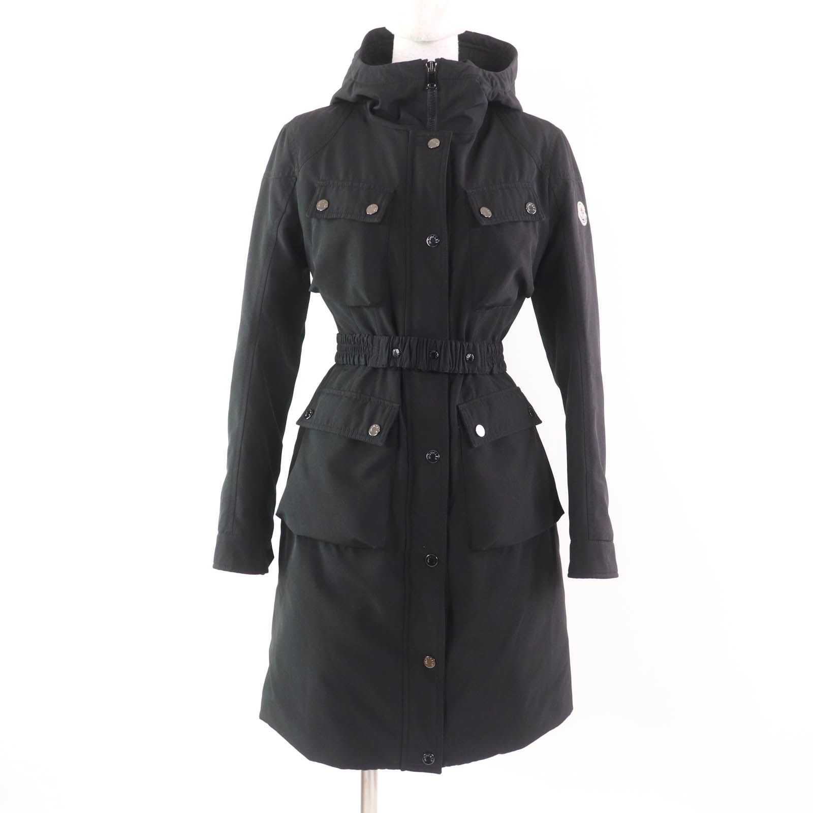 美品☆MONCLER モンクレール ベルト・ロゴワッペン・フード付