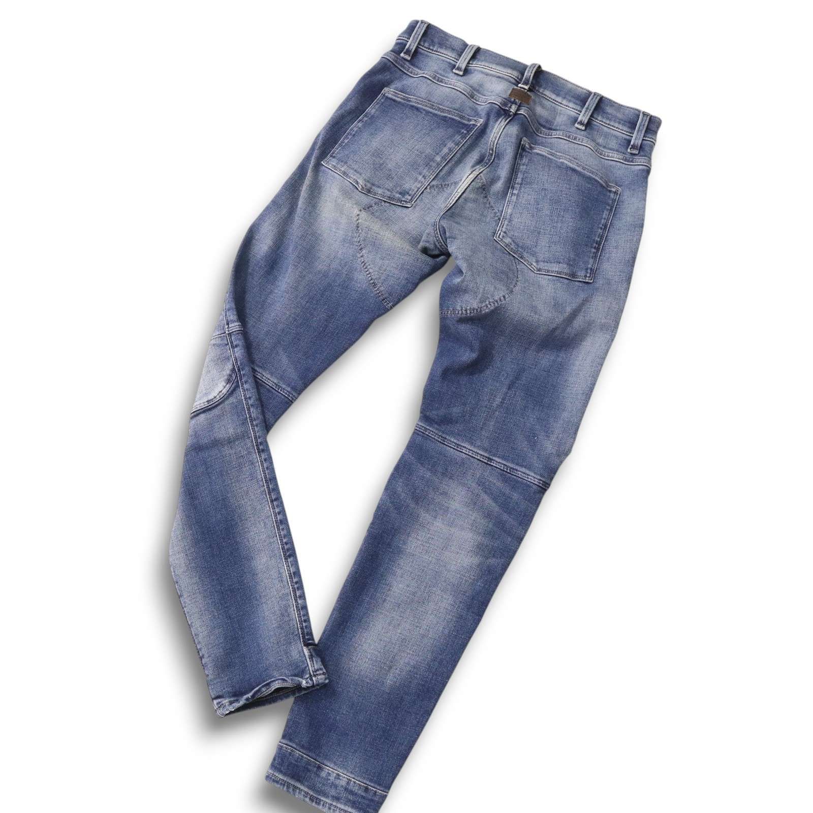 5620 3D ZIP KNEE SKINNY JEANS/ストレッチスキニージーンズ/立体裁断 