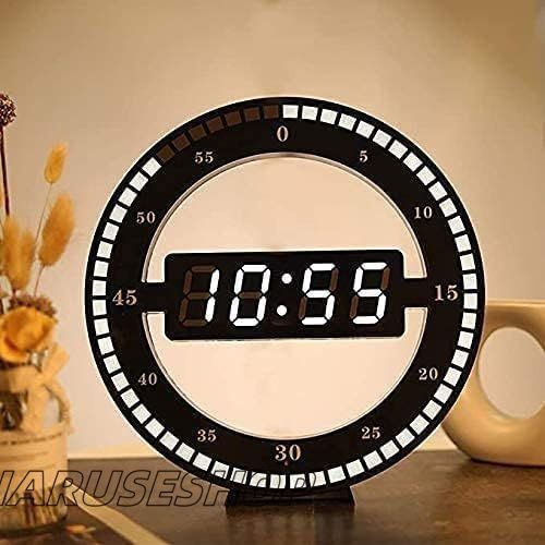 デジタル壁掛け時計LEDディスプレイデスクトップテーブルクロック発光照明装飾24時間表示スマート感作ディスプレイ旅行や家庭用の家の装飾