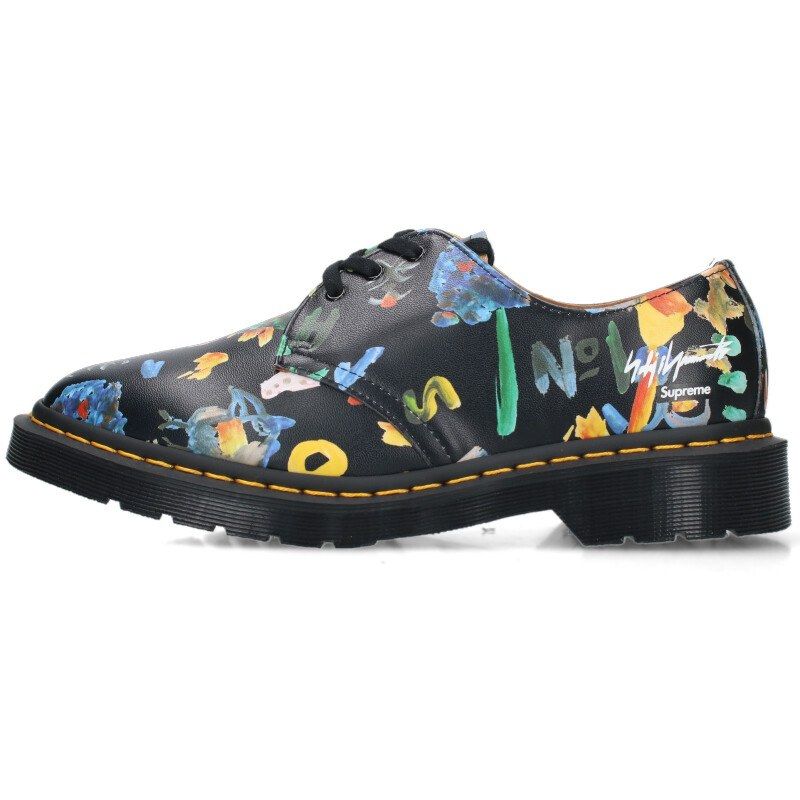 シュプリーム ×ドクターマーチン Dr.Martens 1461 SUPREME YOHJI ヨウジヤマモトペイントロゴ3ホールシューズ メンズ  UK7※8/17～22 発送・問い合わせ遅延 - メルカリ