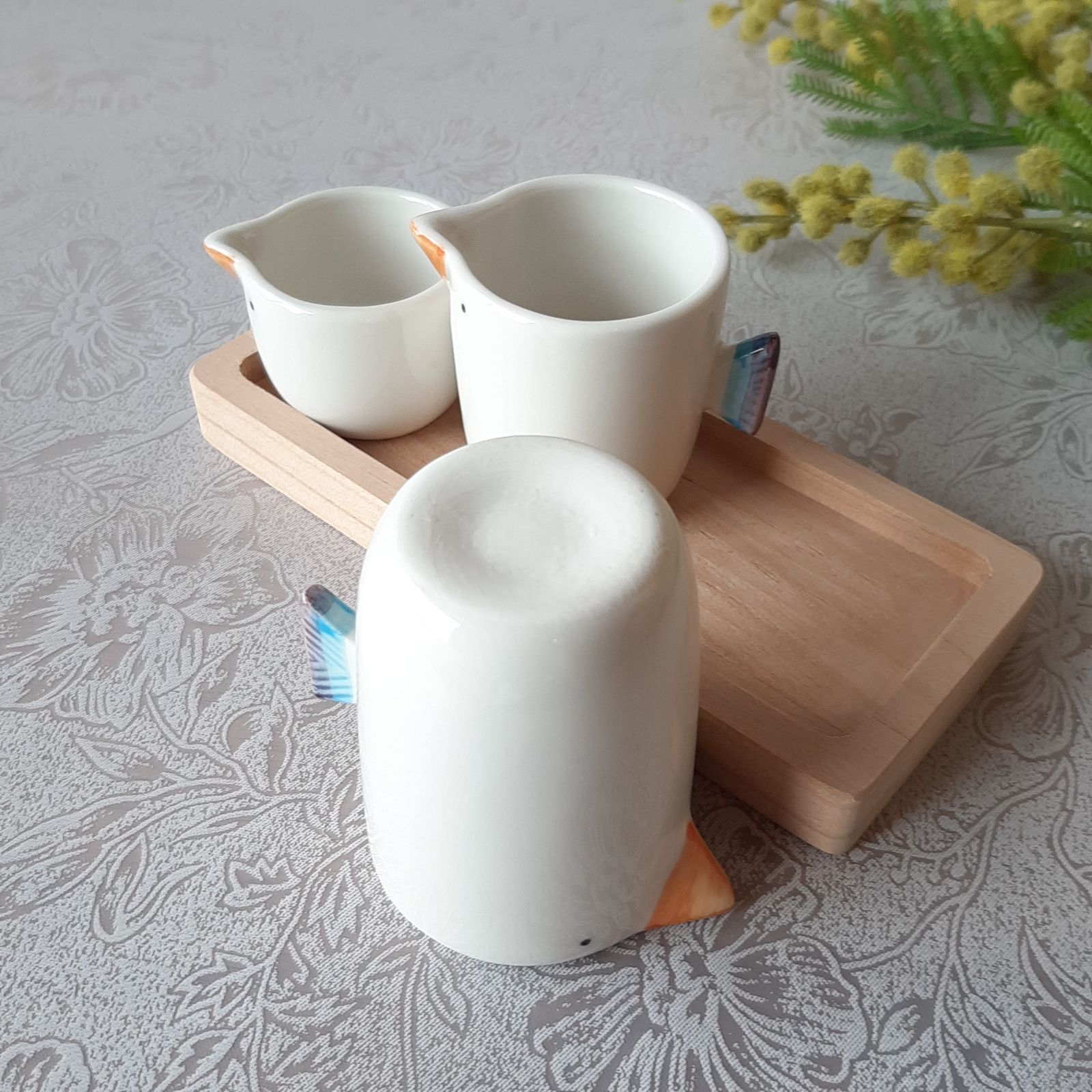 新品 日本製 波佐見焼 tori ミニポット 3点セット 木製トレイ付 - メルカリ