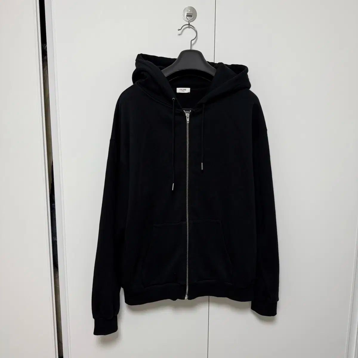 CELINE ブラック フルジップパーカー