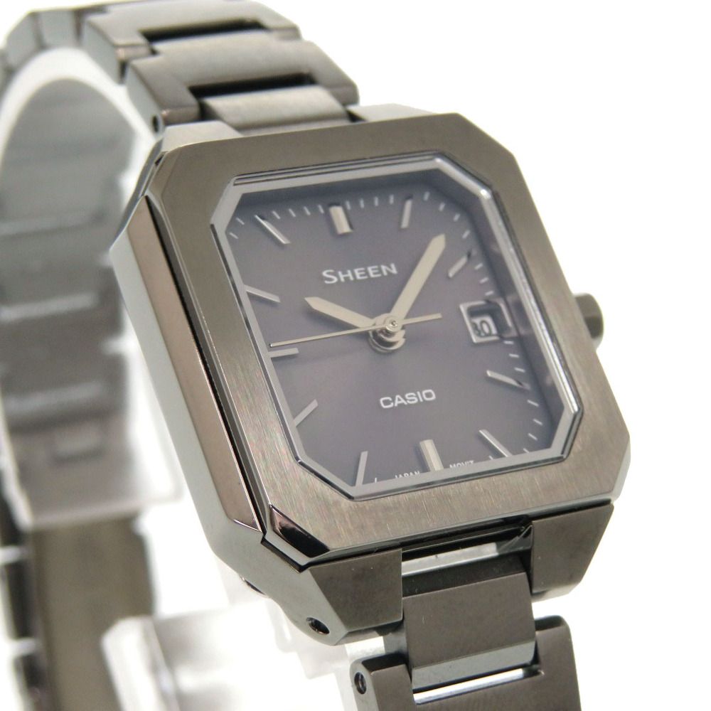 カシオ SHEEN ソーラーサファイアモデル SHS-4528BJ-8AJF シーン SS グレー 腕時計 0045 CASIO