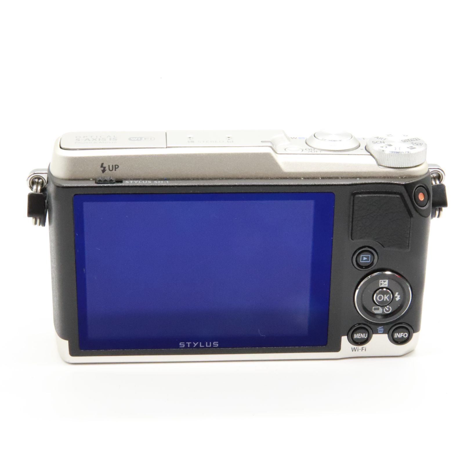 □ほぼ新品□ OLYMPUS OLYMPUS デジタルカメラ STYLUS SH-1 シルバー 