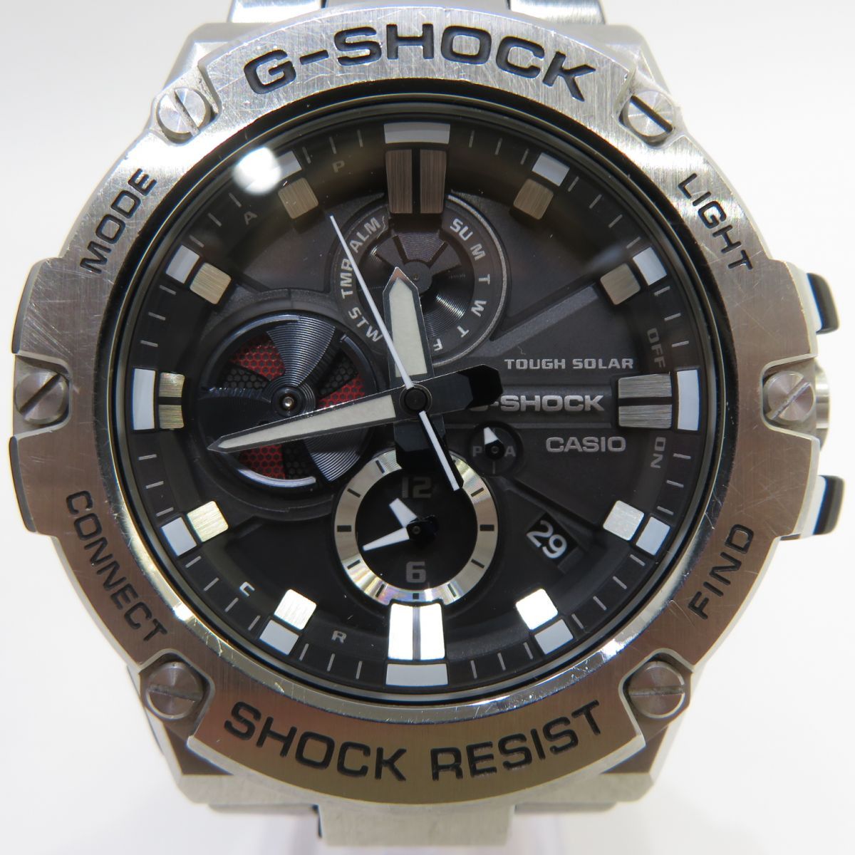 CASIO カシオ G-SHOCK GST-B100D-1AJF G-STEEL Bluetooth搭載 タフネスクロノグラフ タフソーラー 腕時計  ※中古 お宝ストア メルカリ