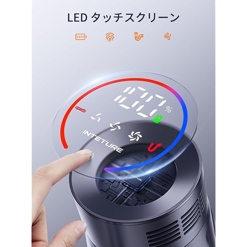 50Kpa強力吸引＆65分連続稼働＆自立式 コードレス掃除機 6169VpKj7jL._AC_UL210_SR210,