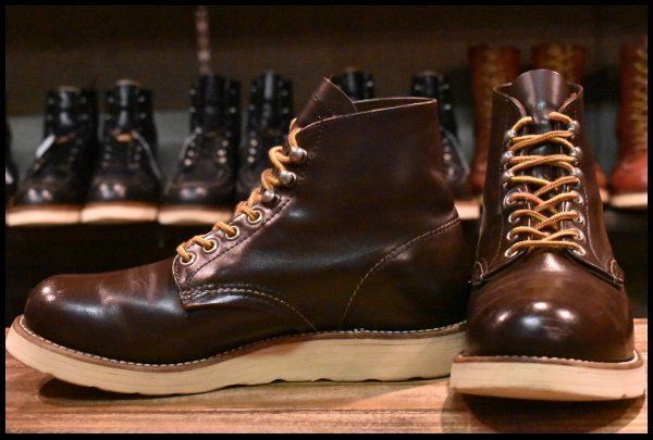 Red Wing 8160 9.5D/ガラスレザー/茶/四角犬タグ Red Wing 8160 9.5D/ガラスレザー/茶/四角犬タグ - メルカリ