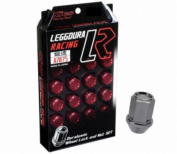 協永産業/KYO-EI Kics レデューラレーシング ロック＆ナットセット ガンメタ M12×P1.5 入数：1セット(ナット16個/ロック4個) KIC1G
