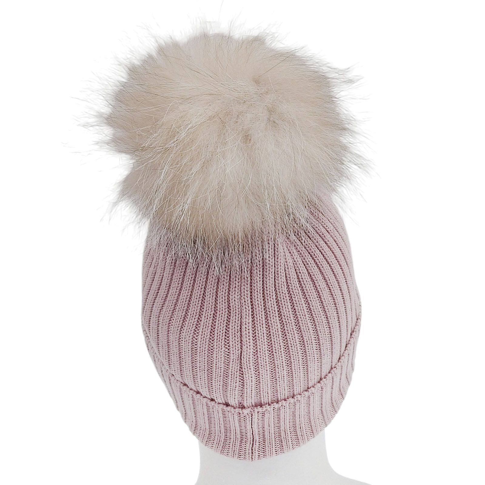 極美品△MONCLER モンクレール BERRETTO フォックスファー ボンボン