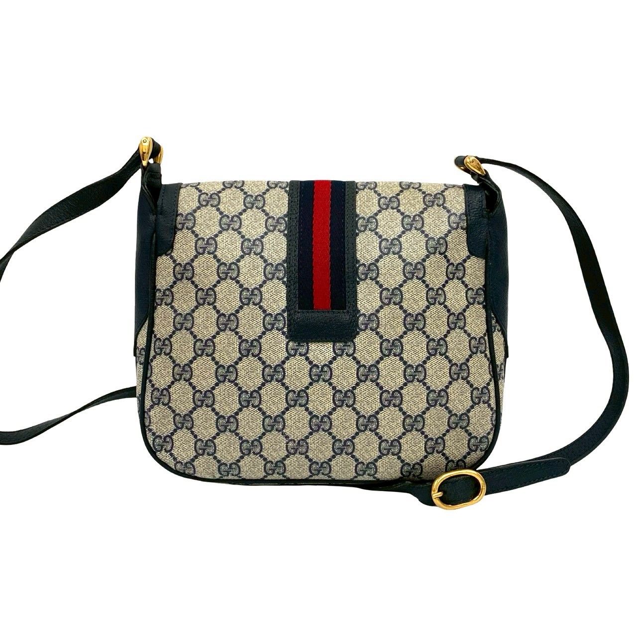 ✨極美品✨GUCCI クラッチバッグ セカンドGG レザー ネイビー ロゴ金具 ✨極美品✨GUCCI クラッチバッグ セカンドGG レザー ネイビー