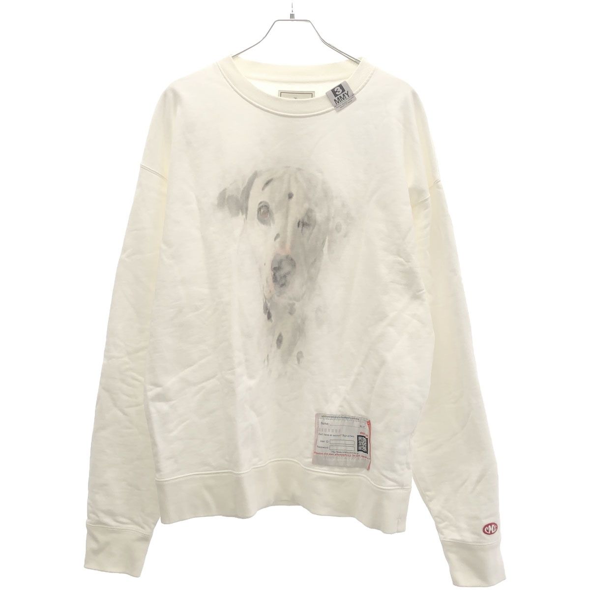 Maison MIHARA YASUHIRO メゾン ミハラヤスヒロ 24SS DOG PRINTED PULLOVER ドッグプリントスウェット トレーナー A12PO673 ホワイト 46 - メルカリ