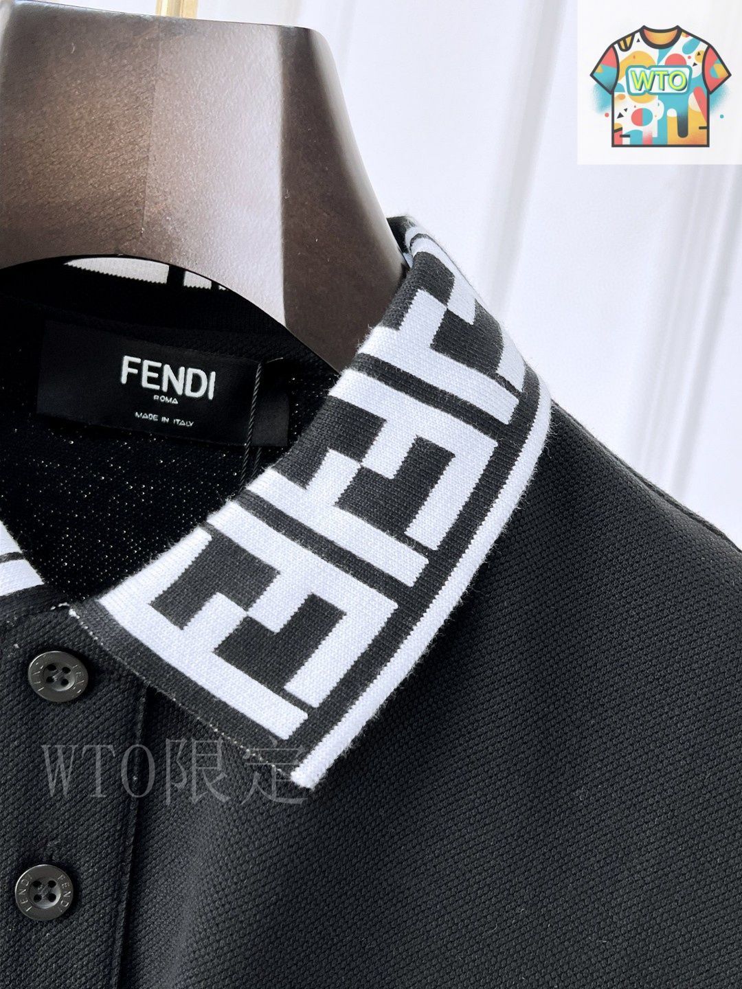 今日特価】Fendi 25SS High-Quality Short-Sleeve Collar Polo