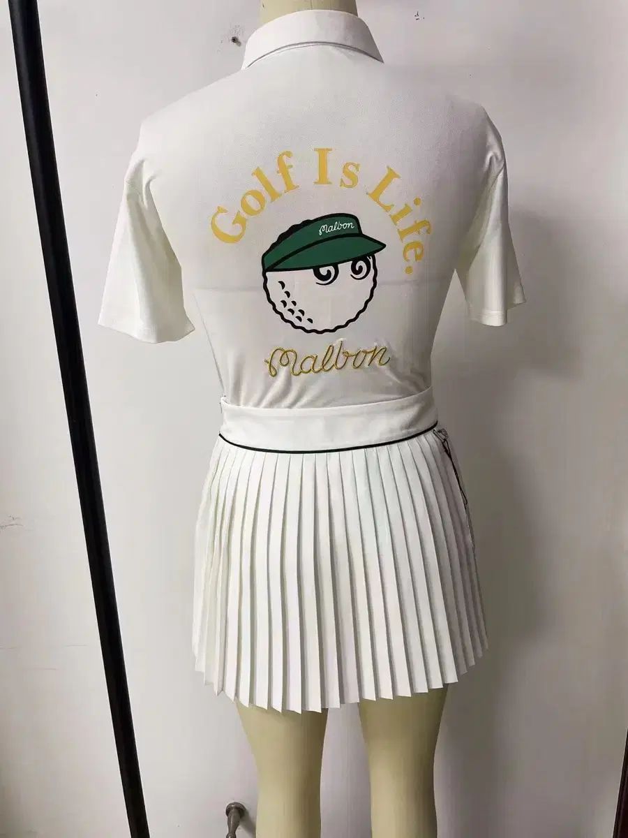 Malbon マルボンゴルフ レディース タンクトップとスカートのセット 黒