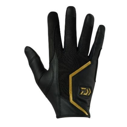 ダイワ DG-7324 オフショアレザーグローブ ブラックゴールド L 4,530円